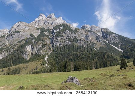 Beautiful Mountain Landscape Next To Werfenweng In The Salzburger Land