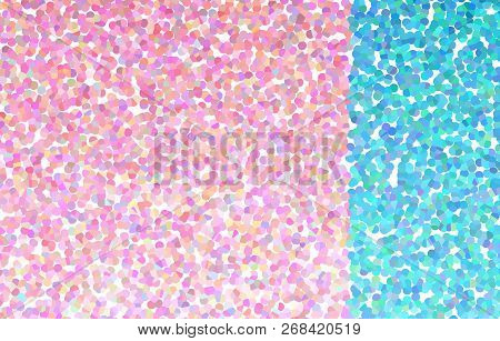 Abstract Pastel Pointillistic And Geometric Background Pattern