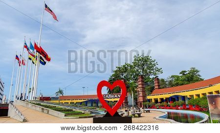 Labuan,malaysia-nov 2,2018:view Of Labuan Square Also Known As Dataran Labuan In Labuan Island,malay