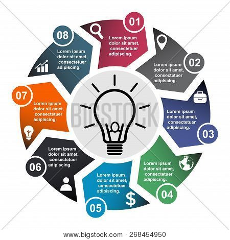 8 Step Vector Element Vector & Photo (Free Trial) | Bigstock