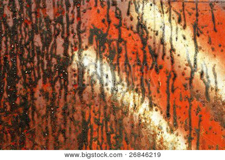 Closeup rezavé grunge kovové pozadí