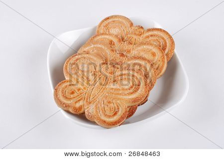 die Cookies auf grauem Hintergrund