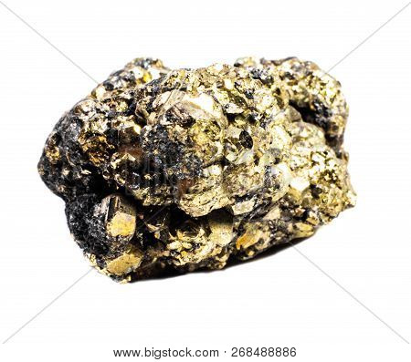 Natural Untreated Pyrite Stone Metallic Shine Macro
