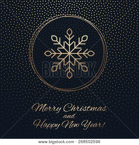 This Is A Gark And Gold Christmas Background