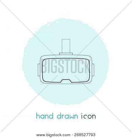 3d Glasses Icon Line Element. Vector Illustration Of 3d Glasses Icon Line Isolated On Clean Backgrou