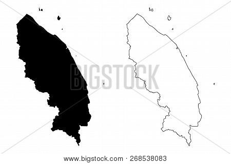 Terengganu (states And Federal Territories Of Malaysia, Federation Of Malaysia) Map Vector Illustrat