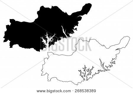 Adiyaman (provinces Of The Republic Of Turkey) Map Vector Illustration, Scribble Sketch Adiyaman Ili