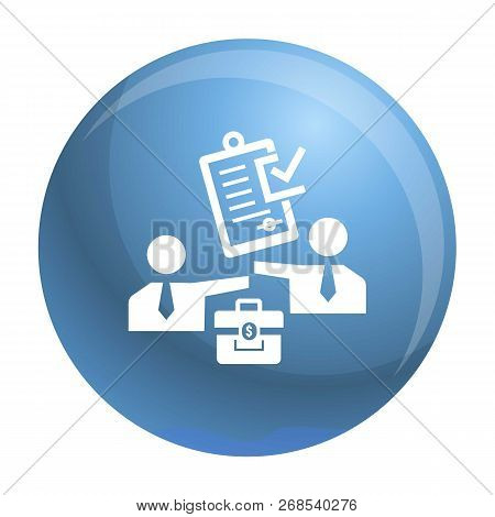 Approved Bribery Paper Icon. Simple Illustration Of Approved Bribery Paper Vector Icon For Web Desig