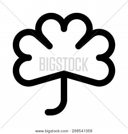 Delicate Tropical Trefoil Cloverleaf Plant With Stem