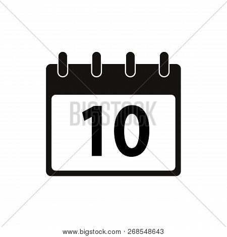 Calendar Isolated Flat Web Mobile Icon / Vector / Sign / Symbol / Button / Element / Silhouette