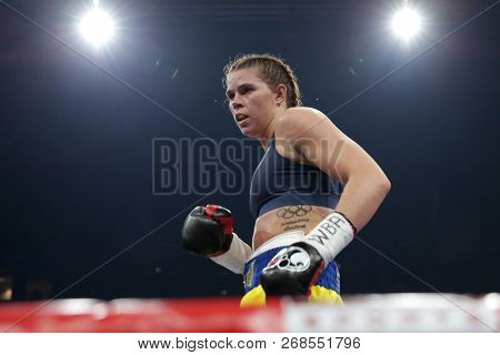 Sofia, Bulgaria - 27 October 2018: Boxing Match Between Savannah Marshall (pictured) And Yanina Oroz
