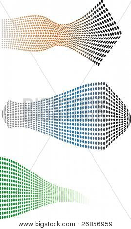 ensemble de pointillée vector background