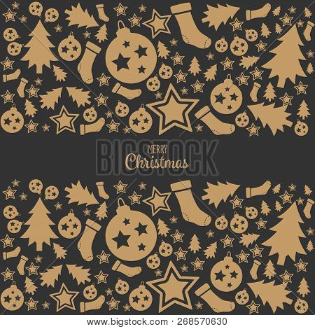 Merry Christmas Icon Chrictmas Design Made In Vector