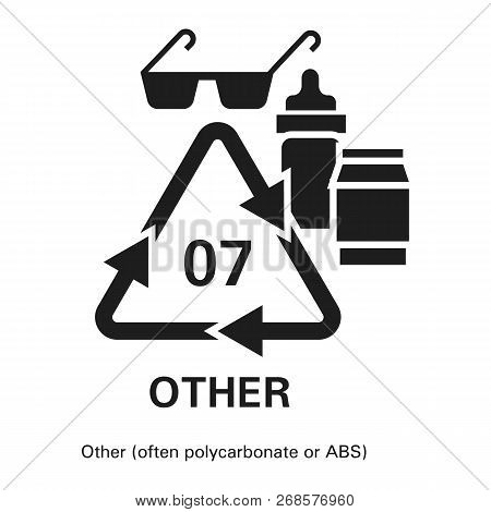 Polycarbonate Or Abs Icon. Simple Illustration Of Polycarbonate Or Abs Icon For Web Design Isolated 
