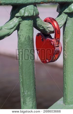 Love Lock That Has Been There For A Long Time.