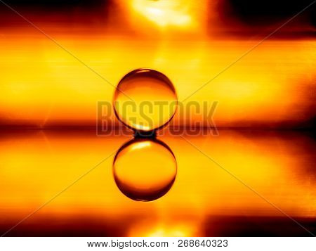 A Light Painting Image That Features An Abstract Tube That The Lensball Can Roll In.
