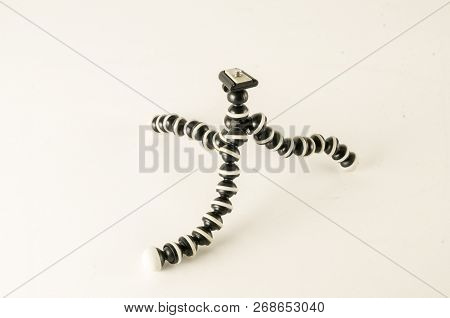 Mini Table Flexible Tripod On White Background