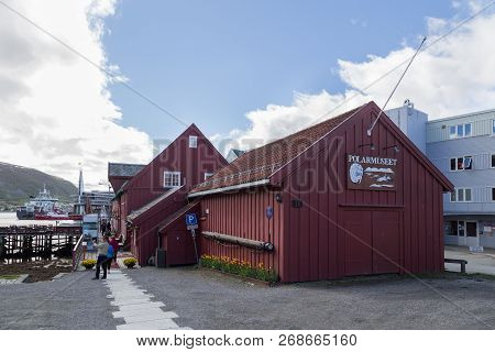 Tromso, Norway - June 1, 2018: Exterior View Of The Polar Museum