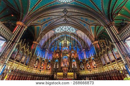 Notre Dame Basilica, Montreal, Quebec, Canada
