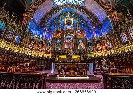 Notre Dame Basilica, Montreal, Quebec, Canada