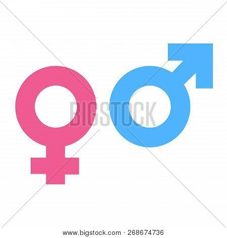 Solated Illustrations Of Male And Female Gender Symbols
