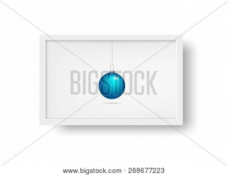 Christmas Frame. Vector Border Christmas. Picture Frame Design