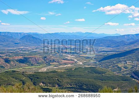 French Alps From The Chabre Mountain In Summer