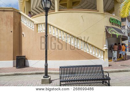 Basseterre, Saint Kitts - May 18, 2015: Port Zante Is The Harbor In Basseterre, Saint Kitts, Which H