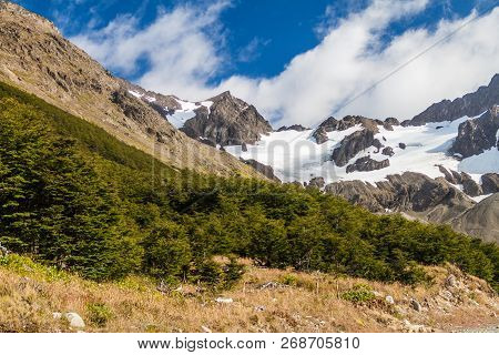 Glaciar Martial Near Ushuaia, Tierra Del Fuego, Argetina