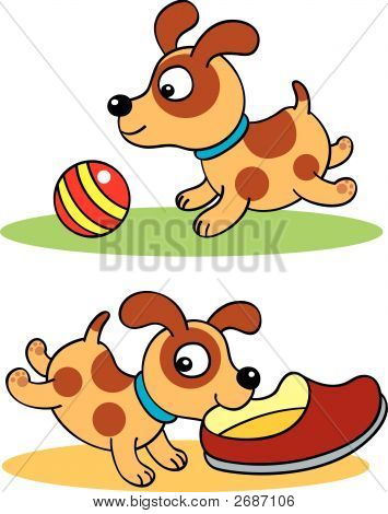 Chiots ludiques