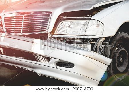 Recycling Of Old,used, Wrecked Cars. Dismantling For Parts At Scrap Yards