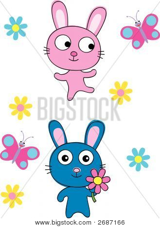 Mignons petits lapins