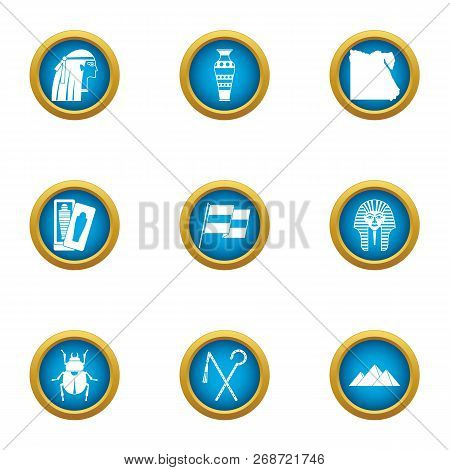 Way To The East Icons Set. Flat Set Of 9 Way To The East Icons For Web Isolated On White Background