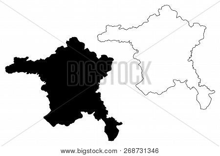 Ankara (provinces Of The Republic Of Turkey) Map Vector Illustration, Scribble Sketch Ankara Ili Map