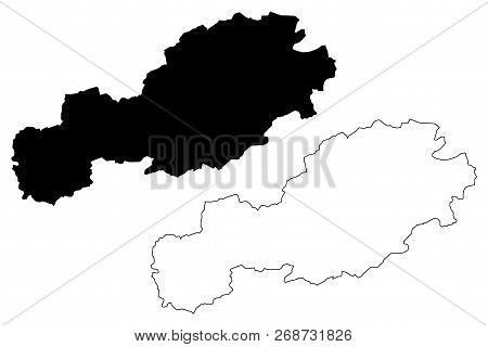 Bolu (provinces Of The Republic Of Turkey) Map Vector Illustration, Scribble Sketch Bolu Ili Map