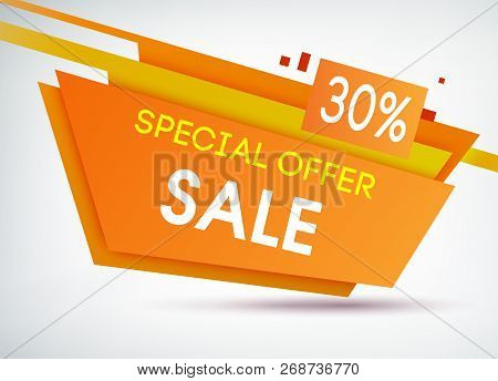 Trapeze Sale Shopping Poster With Discounts Percentage And Information About Special Offer Sale On O