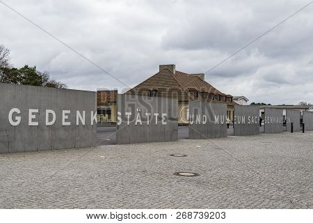 Sachsenhausen - April 3: Was A Nazi Concentration Camp In Germany. Wall Surrounded The Sachsenhausen