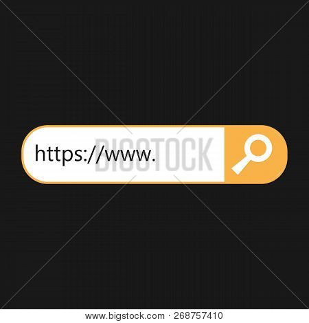Search Bar Vector Icon.