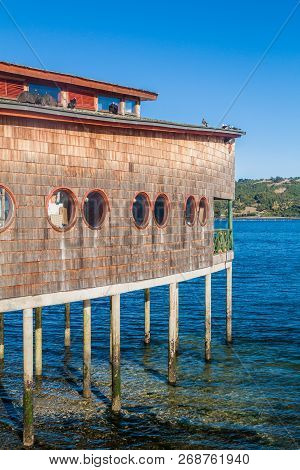 Seaside Market In Dalcahue Village, Chiloe Island, Chile