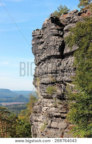 Around The Pravcicka Brana, Rock Monument. Bohemian Switzerland, Hrensko, Czech Republic.