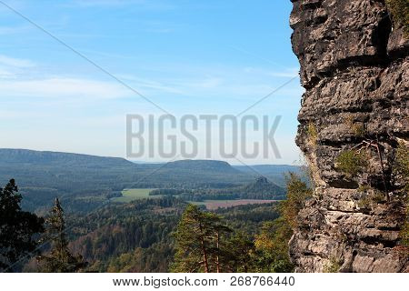 Around The Pravcicka Brana, Rock Monument. Bohemian Switzerland, Hrensko, Czech Republic.