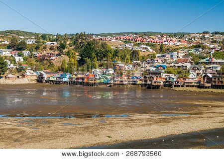 Palafitos Stilt Houses In Castro, Chiloe Island, Chile