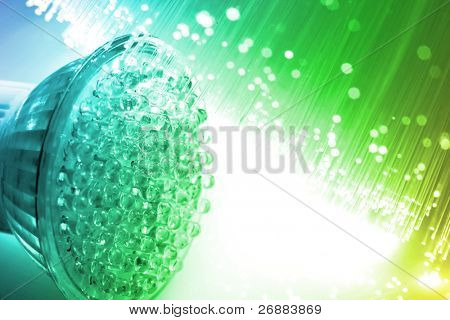 Fiber optikai háttér világos foltok sok