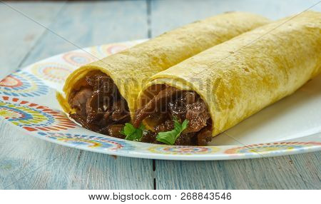 Cheesy Baked Bbq Pork Taquitos, Place Filled Tortillas Seam Side Down On A Baking Shee