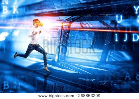 Future of virtual technology. Mixed media