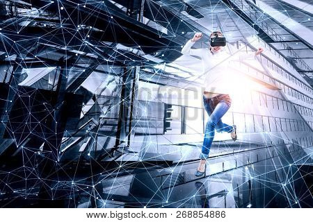 Future of virtual technology. Mixed media