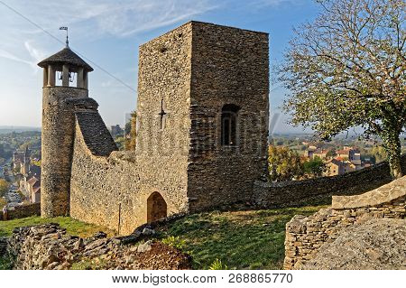 Cremieu, France, October 19, 2018 : Remparts Of Cremieu. The City Has A Long And Important Medieval 