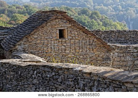 Cremieu, France, October 19, 2018 : Remparts Of Cremieu. The City Has A Long And Important Medieval 