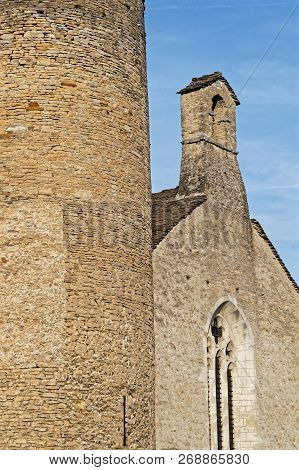 Cremieu, France, October 19, 2018 : Church Of Augustins. The City Has A Long And Important Medieval 