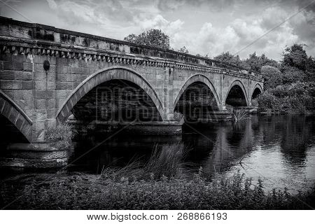 Stone Bridge Over The River Trent Between Repton And Willington